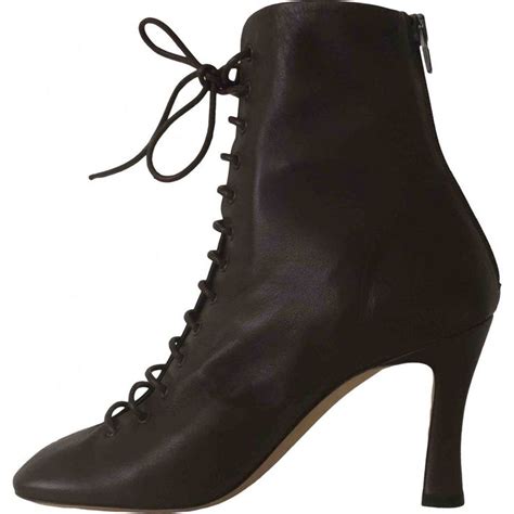 celine madame|Celine Madame Leather Boots .